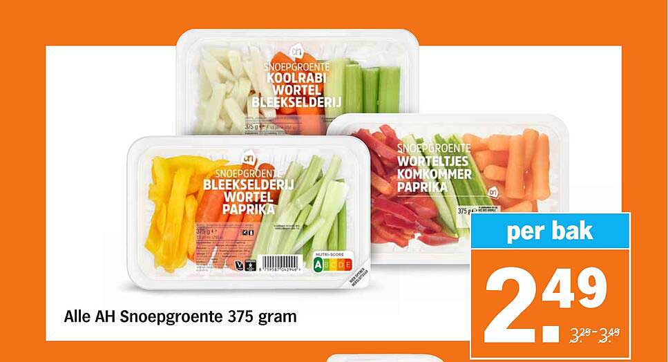 Alle AH Snoepgroente 375 gram