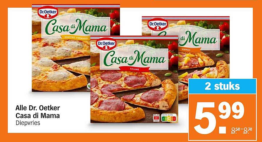 Alle Dr. Oetker Casa di Mama Diepvries