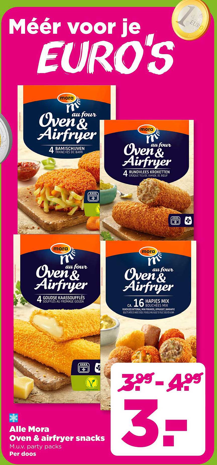 Alle Mora Oven & airfryer snacks