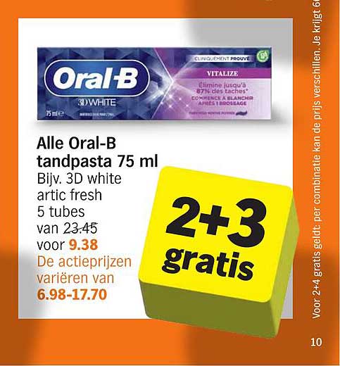 Alle Oral-B tandpasta 75 ml