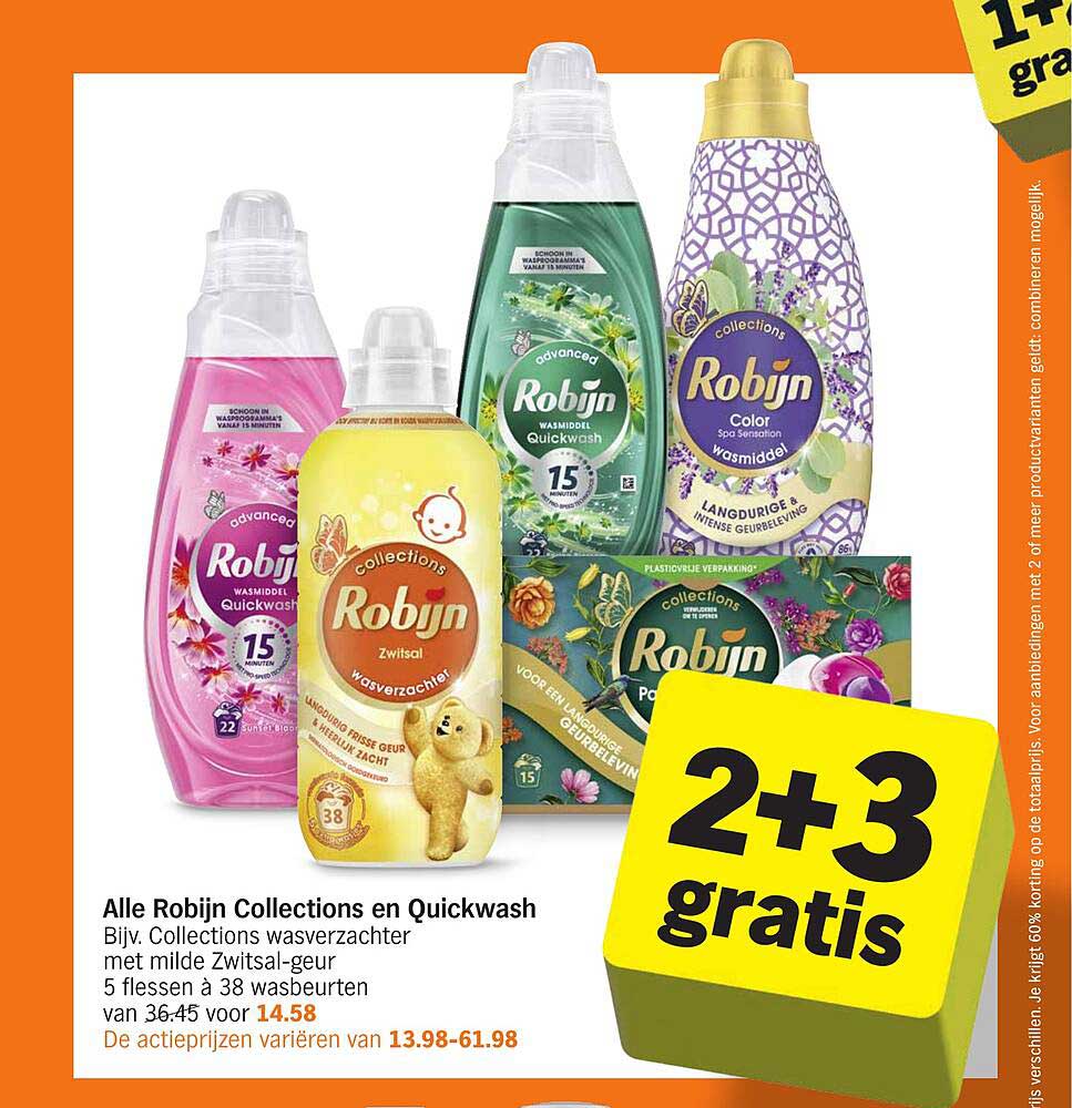 Alle Robijn Collections en Quickwash