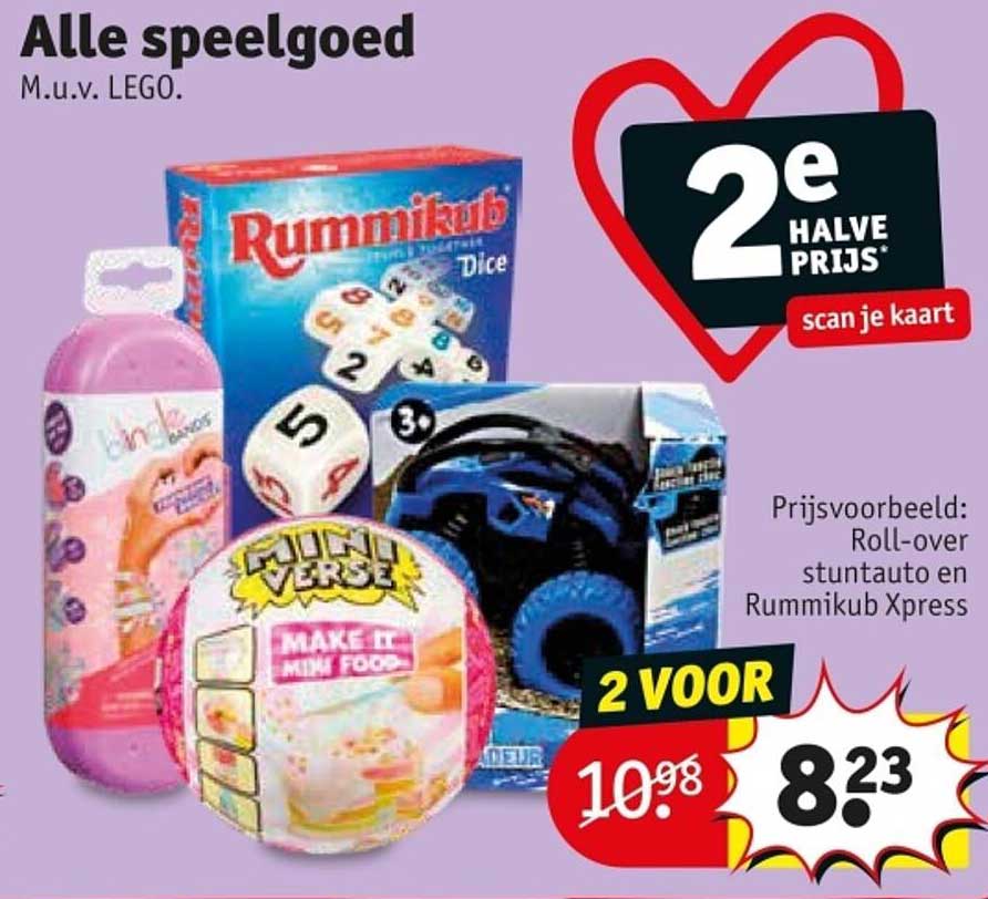 Alle speelgoed M.u.v. LEGO.