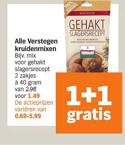 Alle Verstegen kruidenmixen