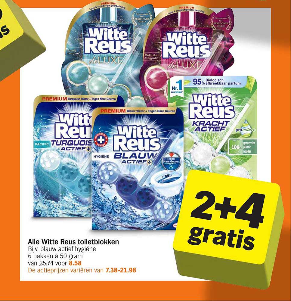Alle Witte Reus toiletblokken