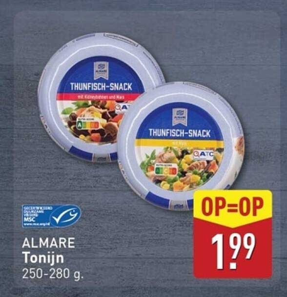 ALMARE Tonijn 250-280 g