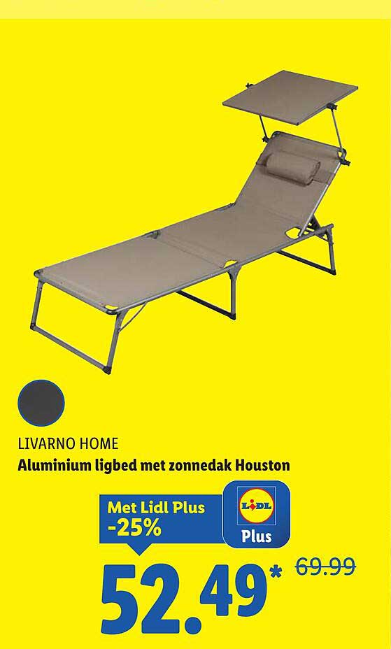 Aluminium ligbed met zonnedak Houston