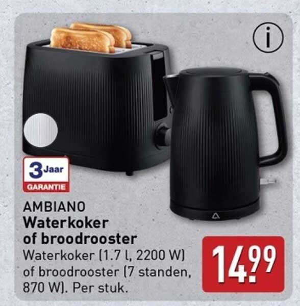 AMBIANO Waterkoker of broodrooster