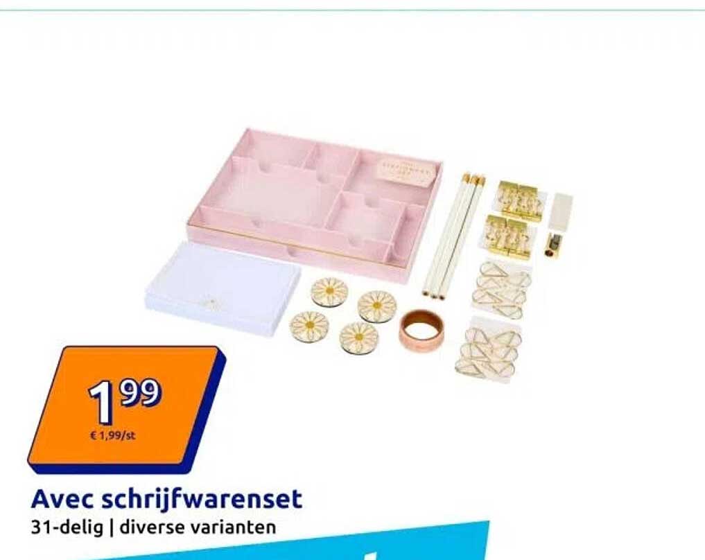 Avec schrijfwarenset 31-delig | diverse varianten