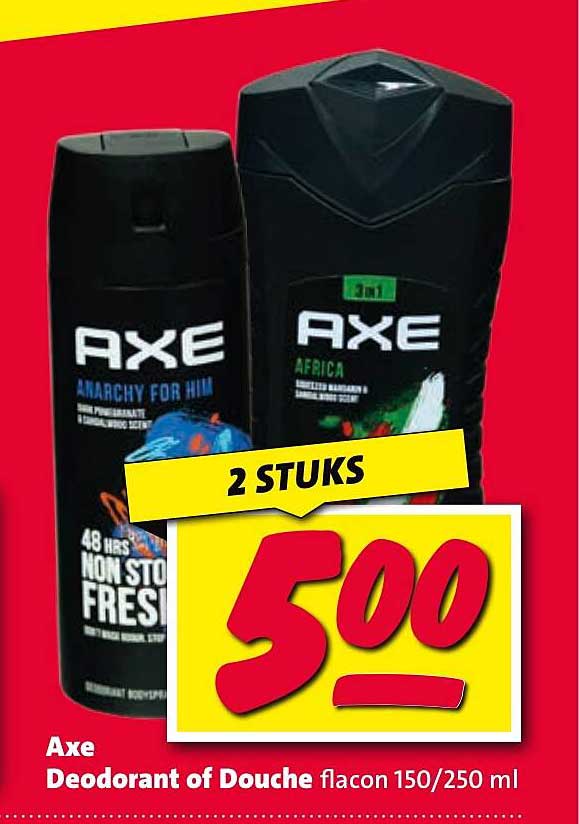 Axe Deodorant of Douche flacon 150/250 ml