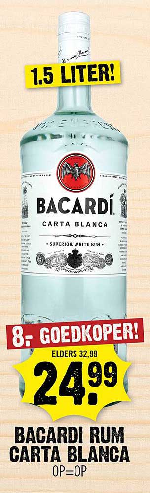 Bacardi Rum Carta Blanca 1.5 Liter