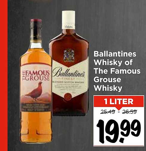 Ballantines Whisky of The Famous Grouse Whisky