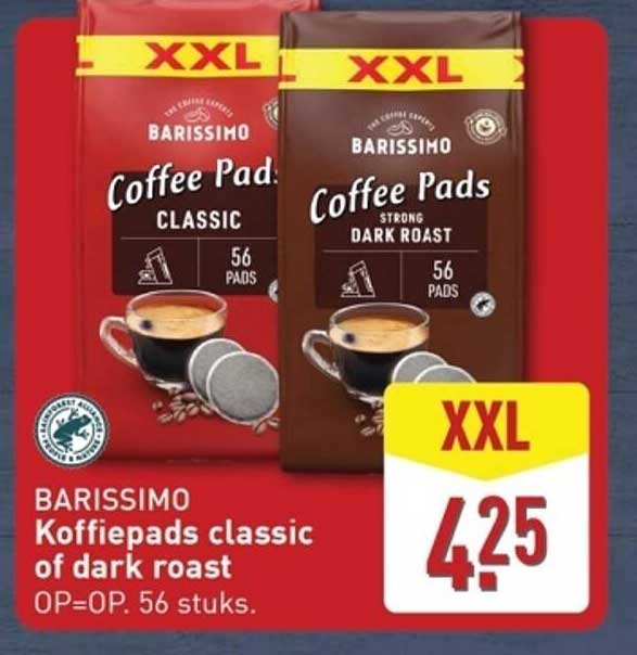 BARISSIMO Koffiepads classic of dark roast
