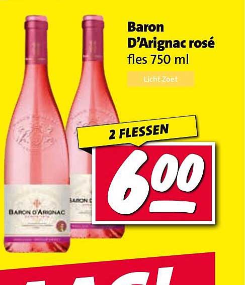 Baron D'Arignac rosé fles 750 ml