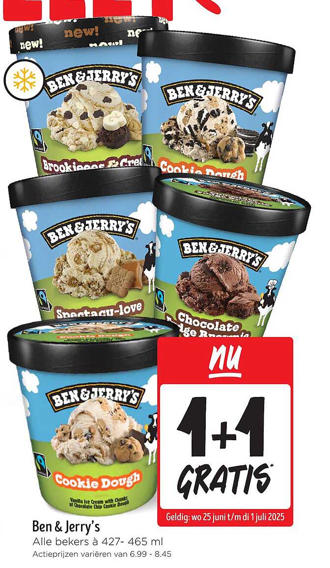 Ben & Jerry’s 1+1 Gratis