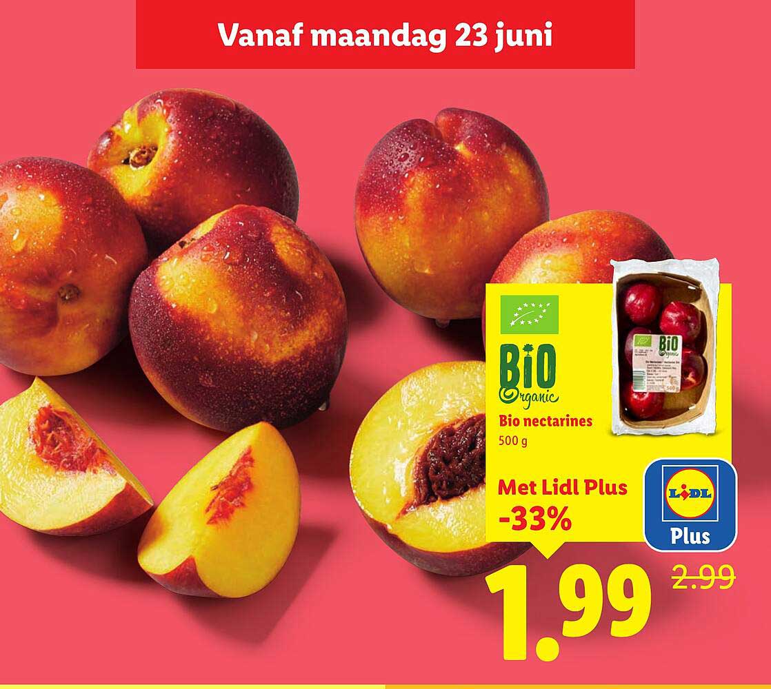 Bio nectarines 500 g