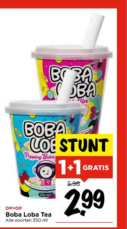 Boba Loba Tea - Alle soorten 350 ml