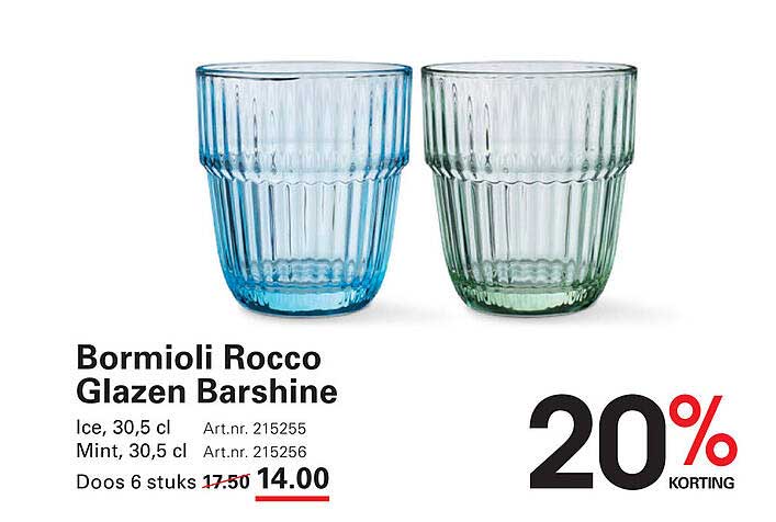 Bormioli Rocco Glazen Barshine