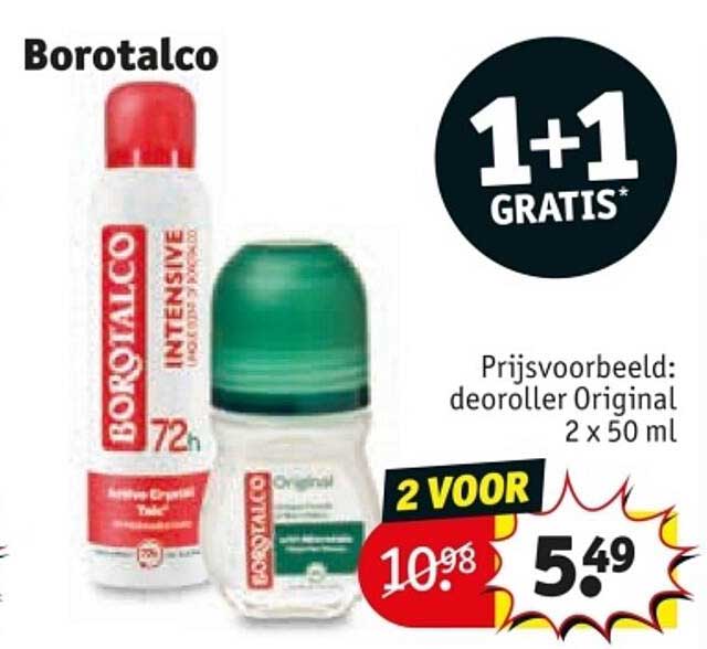 Borotalco: Deoroller Original 2 x 50 ml - 1 + 1 GRATIS!