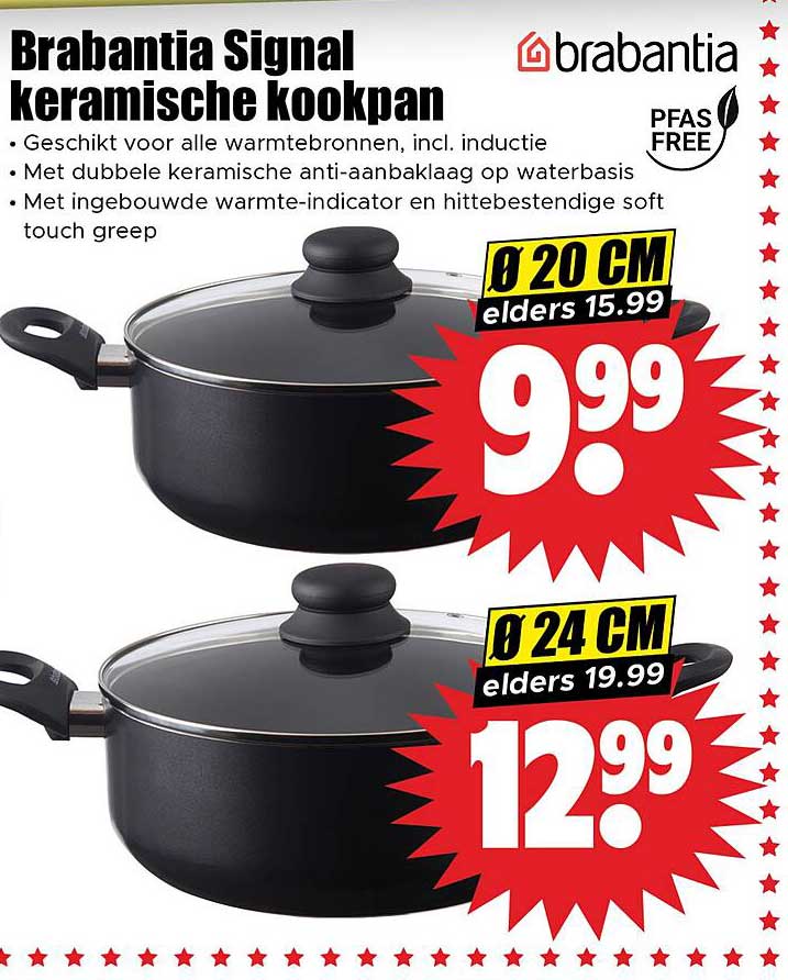 Brabantia Signal keramische kookpan
