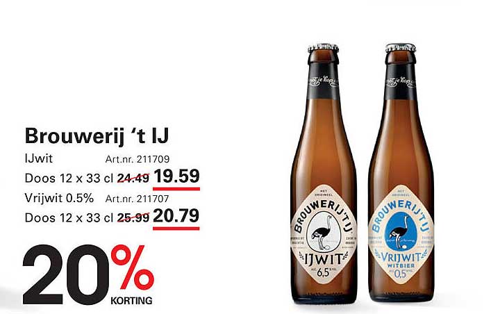 Brouwerij 't IJ - IJwit en Vrijwit