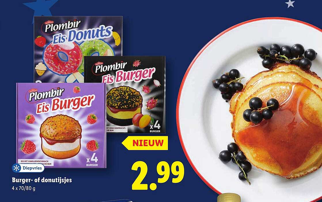 Burger- of donutijsjes