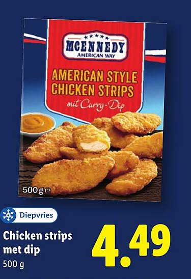 Chicken strips met dip