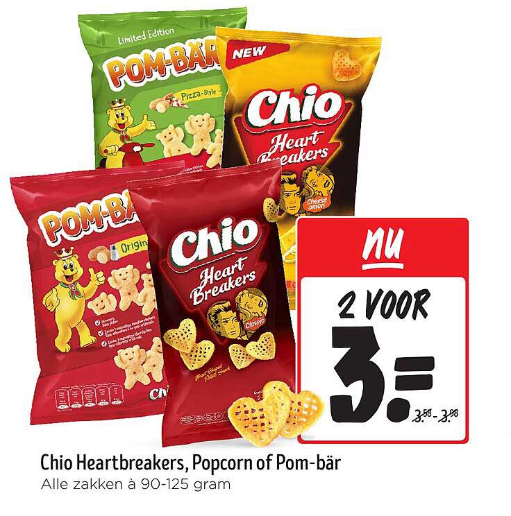 Chio Heartbreakers, Popcorn of Pom-bär