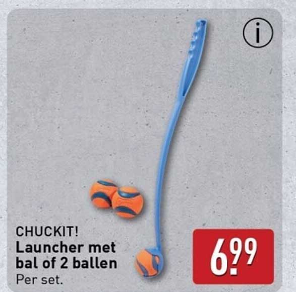 CHUCKIT! Launcher met bal of 2 ballen