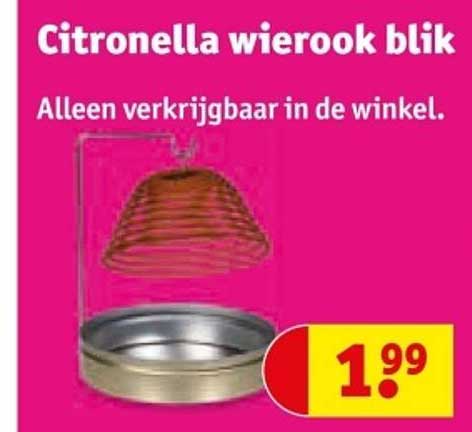 Citronella wierook blik