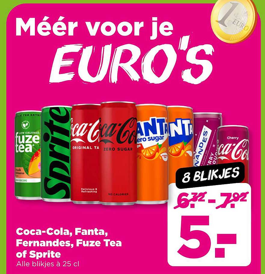 Coca-Cola, Fanta, Fernandes, Fuze Tea of Sprite