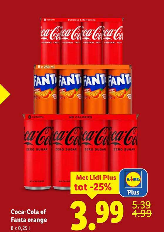 Coca-Cola of Fanta orange