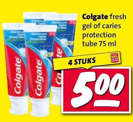 Colgate fresh gel of caries protection tube 75 ml