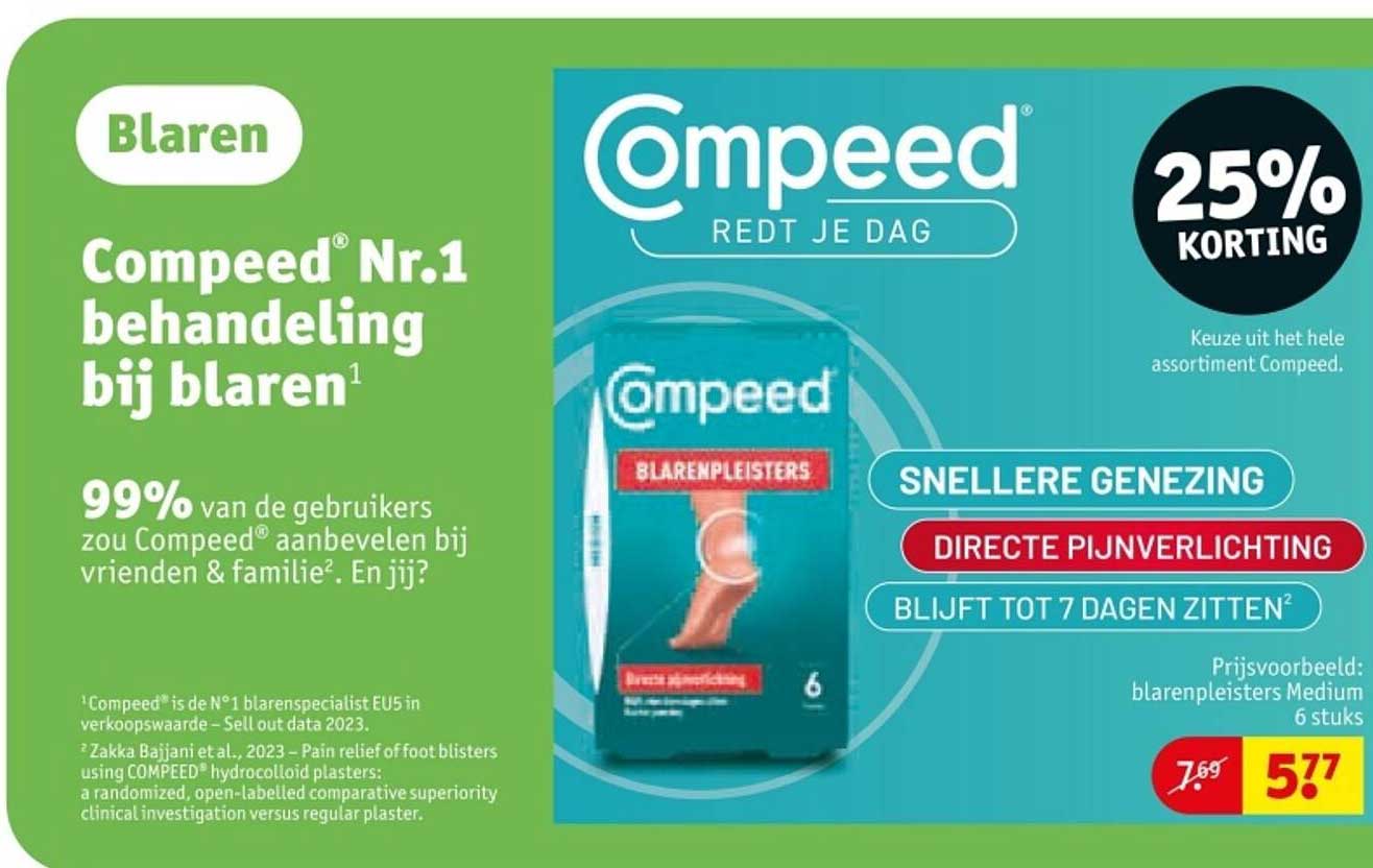 Compeed® Nr.1 behandeling bij blaren