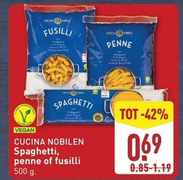 CUCINA NOBILEN Spaghetti, penne of fusilli 500 g