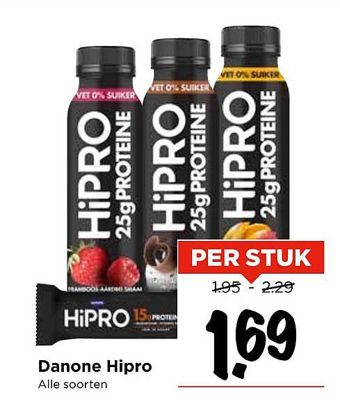 Danone Hipro Alle smaken