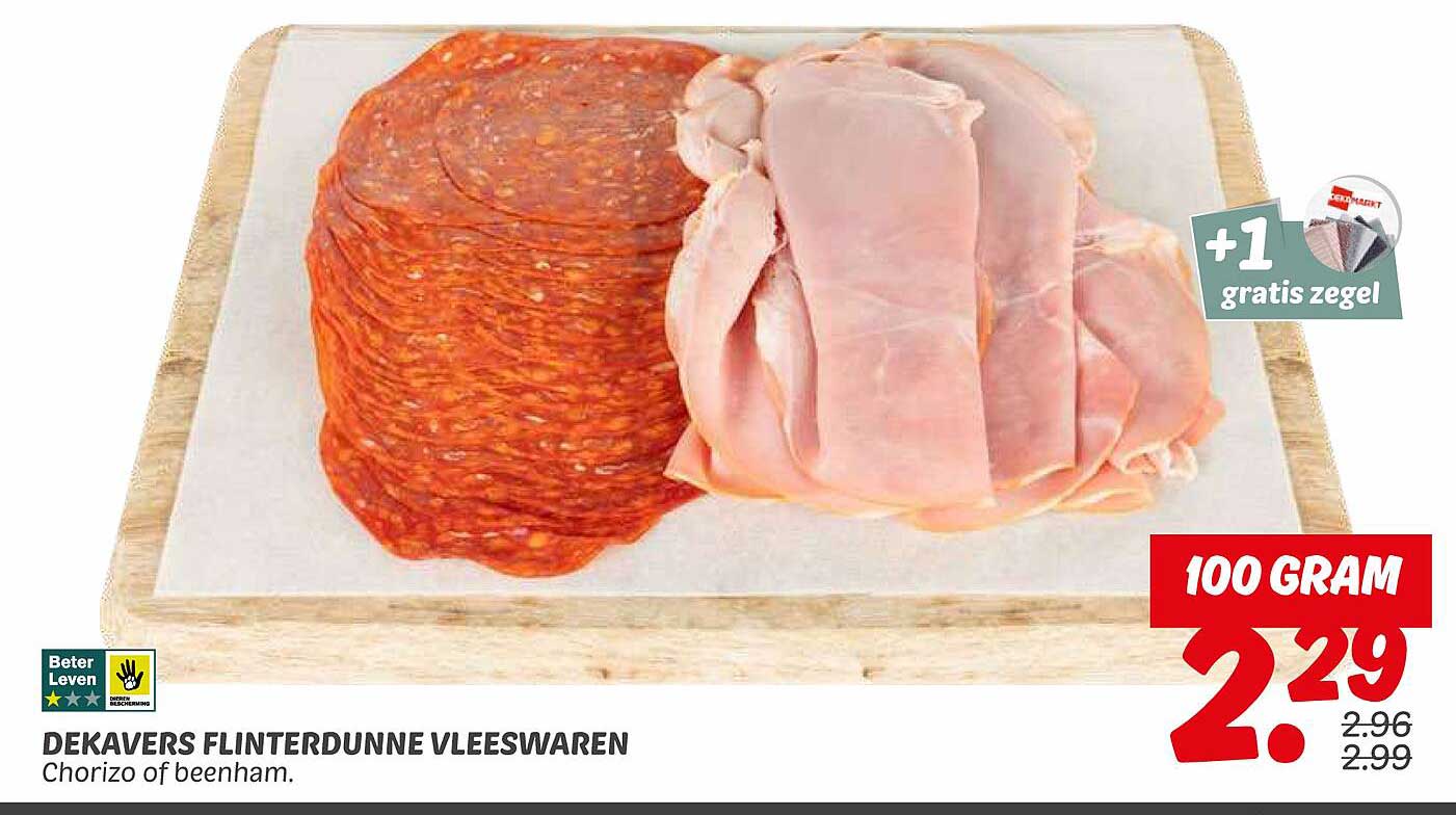 DEKAVERS FLINTERDUNNE VLEESWAREN - Chorizo of beenham