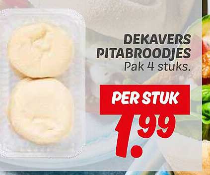 DEKAVERS PITABROODJES Pak 4 stuks.