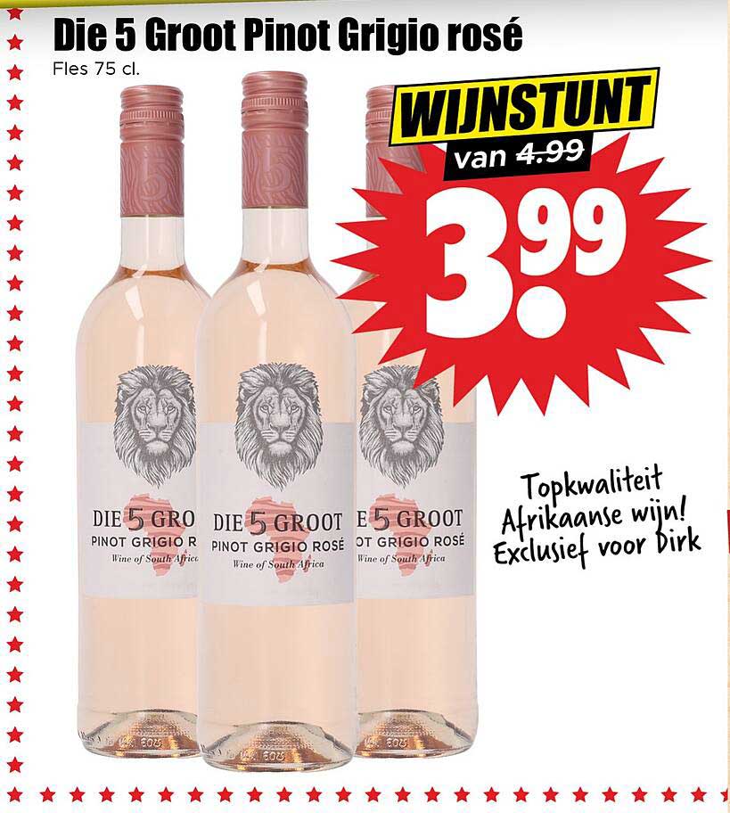 Die 5 Groot Pinot Grigio rosé