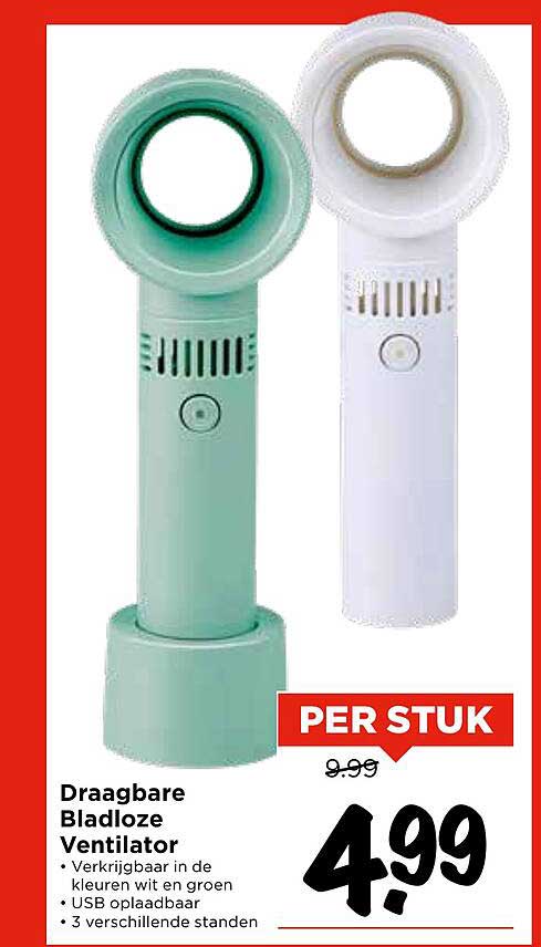 Draagbare Bladloze Ventilator