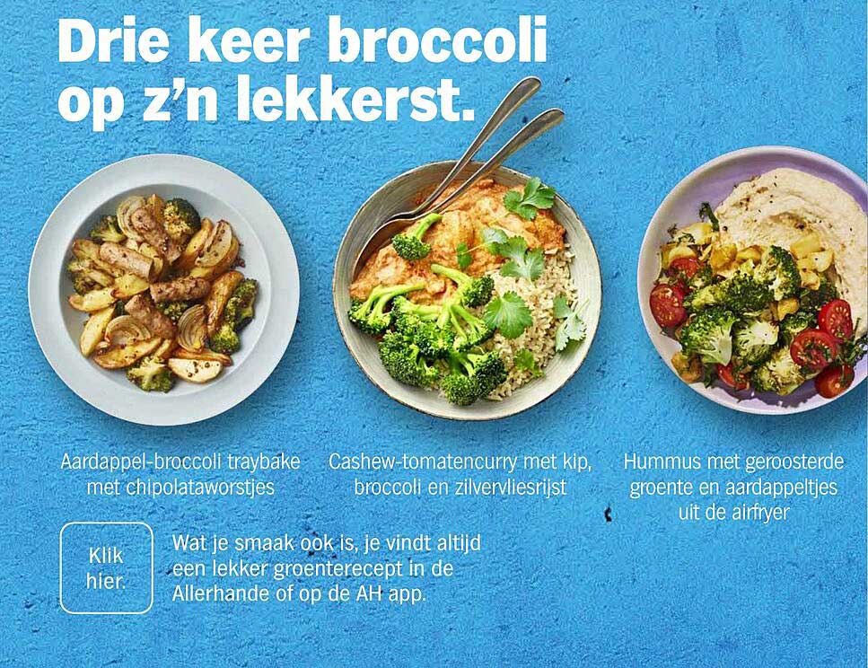 Drie keer broccoli op z’n lekkerst