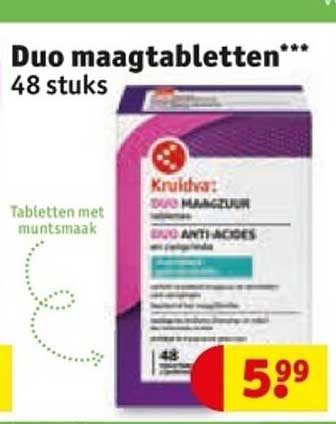 Duo maagtabletten*** 48 stuks