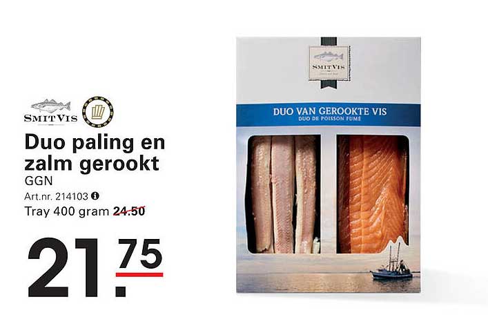 Duo paling en zalm gerookt