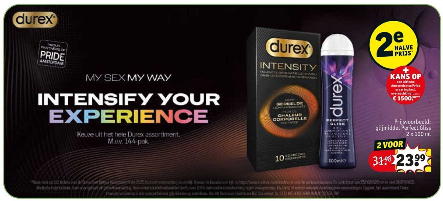 Durex Perfect Gliss 2 x 100 ml - 2 voor €23,99