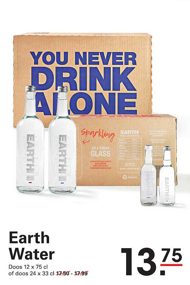 Earth Water Doos 12 x 75 cl