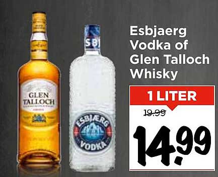 Esbjaerg Vodka of Glen Talloch Whisky