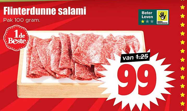 Flinterdunne salami