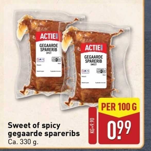 Gegaarde spareribs - Sweet of Spicy