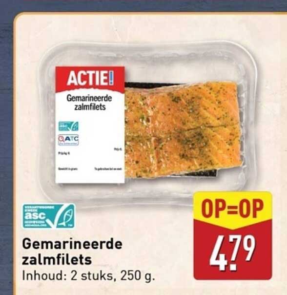 Gemarineerde zalmfilets