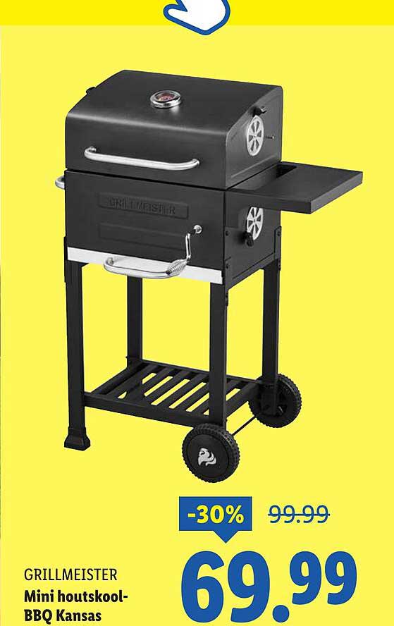 GRILLMEISTER Mini houtskool-BBQ Kansas