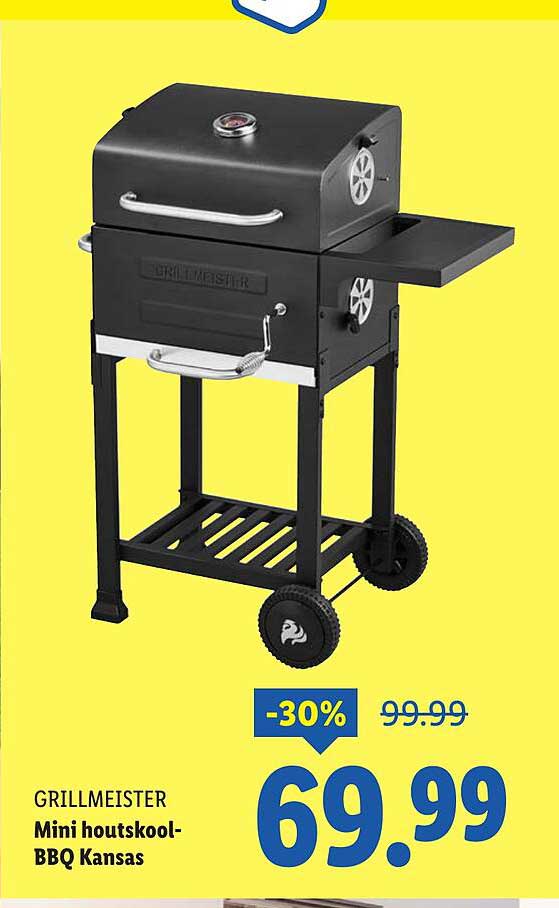 GRILLMEISTER Mini houtskool-BBQ Kansas